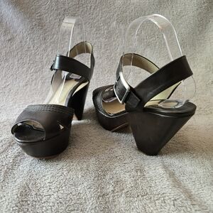 Vintage Chloé Chunky Heel Platform Brown Leather Sandals size 39